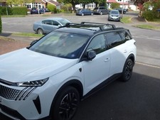 PEUGEOT 5008 ROOF BARS CROSS BAR ROOF RACK BLACK LOCKABLE 2024 ONWARDS 80 KG