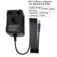 UK AC/DC 12V 1A 1000mA