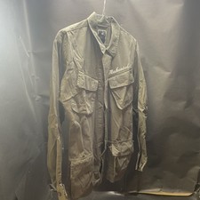 Maharishi Pacifist Military Design 100% Cotton Khaki Shirt Jacket Medium - KHAKI