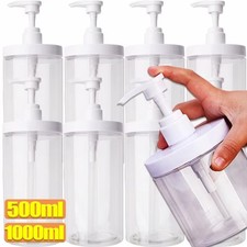 Portable Empty Pump Dispenser Bottles Large Capacity Refillable Bottle Shampoo