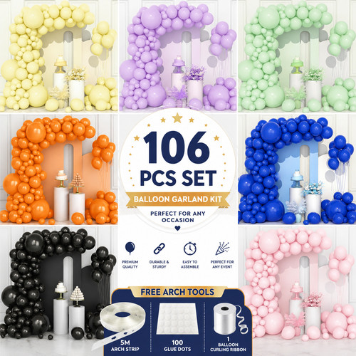 106 pcs balloon arch garland - balloon,