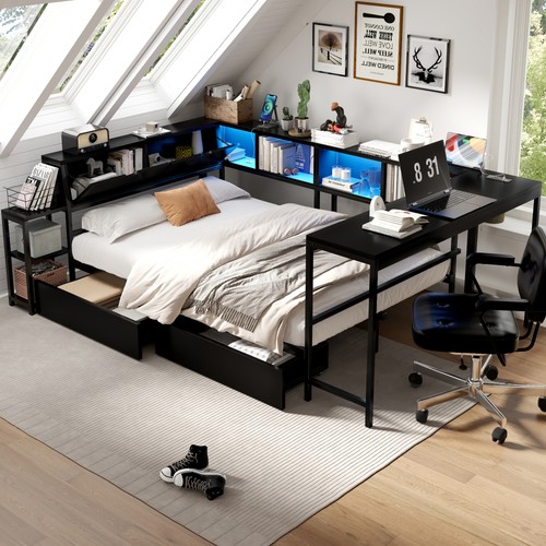 Corner bed frame - bed,