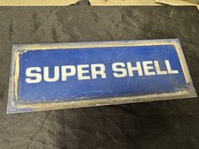 Vintage super shell Petrol Pump Advertising Sign  Old Garage Avery hardoll 598 