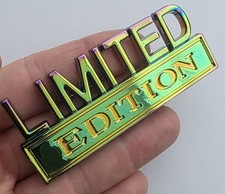 METAL 3D LIMITED EDITION Colour Changing Car Badge Self Adhesive Styling Emblem