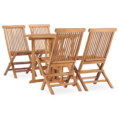 Dining table set folding - table, teak