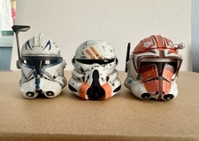 Hot Toys Star Wars Clone Wars Helmets Rex, Vaughn, Airborne.
