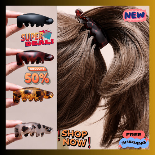 Pack small banana hair clips - small,