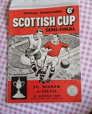 Celtic v St Mirren Scottish Cup Semi Final 1959