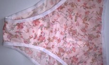 Sexy Pink See Thru Sheer Ditsy