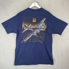 D Day Jubilee T Shirt Mens XL Extra Large Blue Single Stitch B-17 Flying Fortres