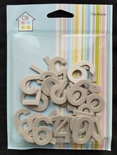 Pack of Decorate Yourself Numbers Craft Cardboard / Chipboard Card Making