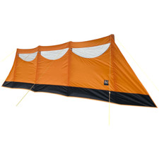 OLPRO Inflatable Orange Windbreak Camping Beach Event Carry Bag Guy Lines