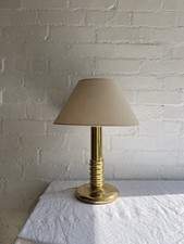 70S Swedish Brass Table Lamp Mid Century
