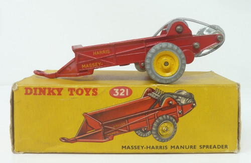 Dinky 321 massey harris manure - dinky,