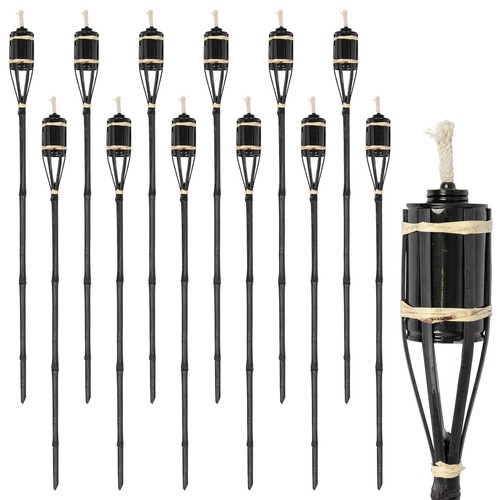 Bamboo garden torches 114cm - bamboo,