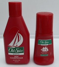 Vintage OLD SPICE Sensitive Skin Conditioner & Deodorant SHULTON - New Old Stock