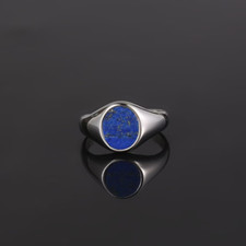 Men's Ring Blue Lapis Lazuli