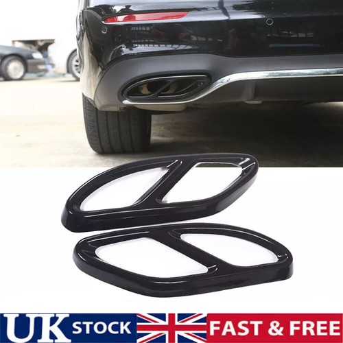 2pc black exhaust - exhaust, tip