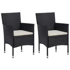 2 Garden Chairs with Cushions