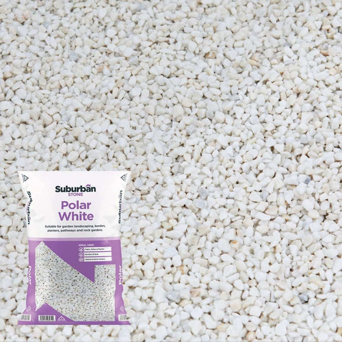 10mm polar white chippings - polar,