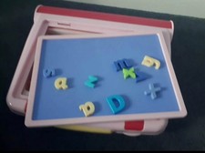 ELC Pink Magnetic Letters Playset Board Carry Case 100+ Upper & Lower Signs