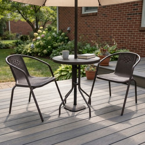 Eden pieces rattan bistro - 3,