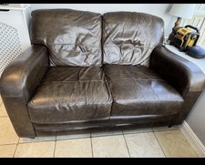 Dfs leather sofa - dfs, seater
