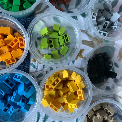 Lego 1x2 brick bundle part - bundle, no