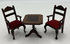 Two Dolls House Chairs And Chess Table (CH/347)