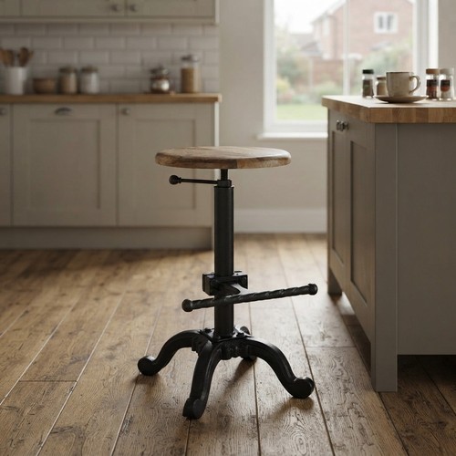 Solid wood and metal - and,