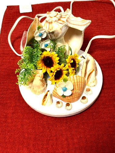 Vtg 50s conch seashell night - vtg,