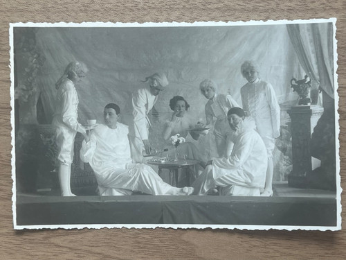 Vintage postcard pierrot - vintage,
