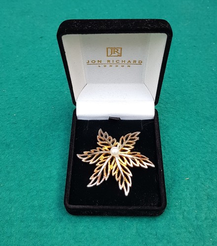 Jon richard brooch gold - brooch, &