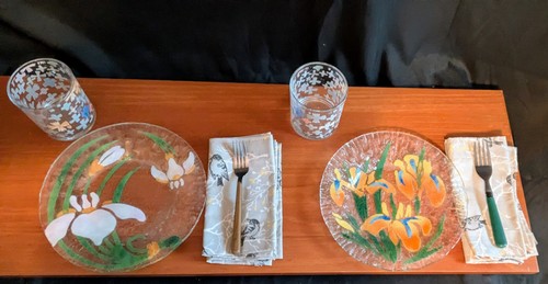 Vintage spring floral - spring, dining