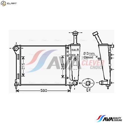 Radiator engine cooling - radiator,