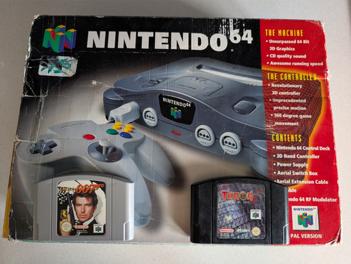 N64 boxed console tested - n64,
