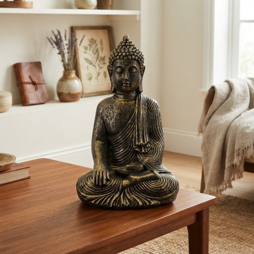 Stone garden buddha - stone,