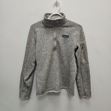 Patagonia Better Sweater Fleece Grey 1/4 Zip Jumper Jacket Womens Size Medium