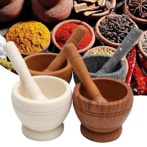 Manual mortar pestle set - mortar,