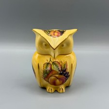 Aynsley Orchard Gold Fine Bone China Owl Trinket Box