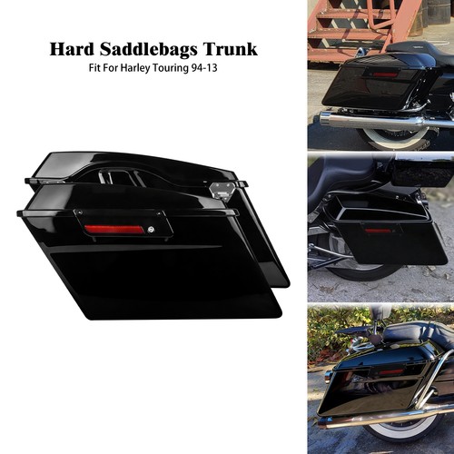 Hard saddlebags trunk black - hard,