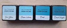 Altenew Crisp Dye Ink Mini Cube Set  of 4 - COOL SUMMER NIGHT - BLUE FAMILY