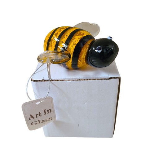 Boxed glass bumble bee - bumble,