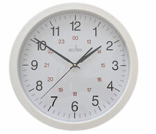 Acctim Metro 14" 35cm Wall Clock Quartz 12/24 Hour Dial Easy Read Numbers White