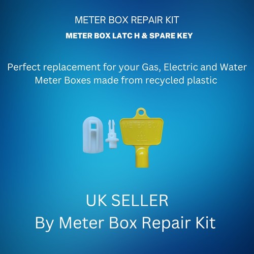Gas electric meter box latch - meter,