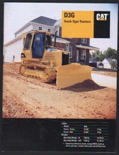 Caterpillar "D3G" Track-Type Dozer Tractors Brochure Leaflet