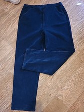 Ladies Damart Size 16 Navy Elasticated Trousers