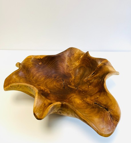 Wooden bowl fruit - 45cm,, hand