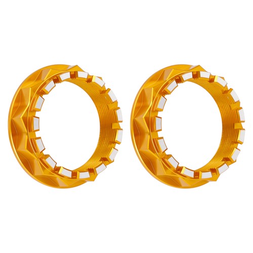 Rear wheel nuts set - gold, for