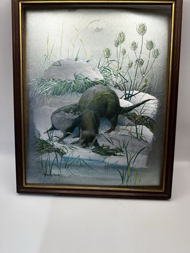 Vintage dufex two otters print - dufex,